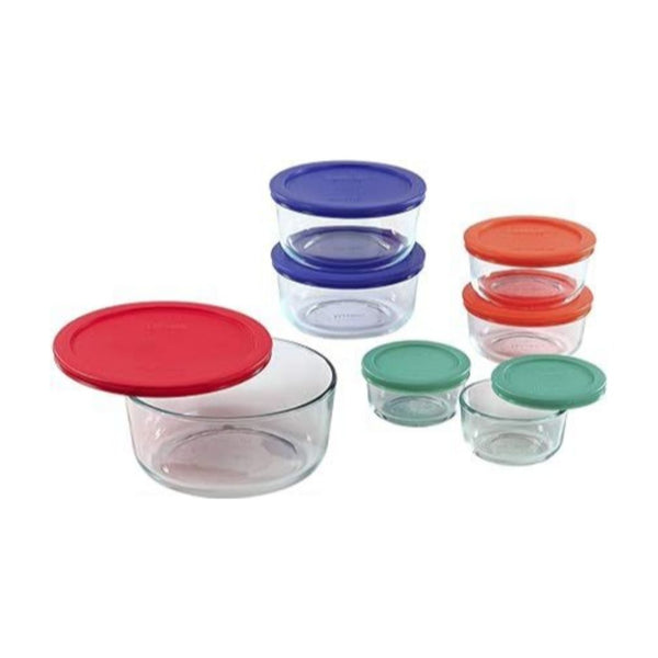Pyrex 14-Pc Glass Food Storage Container Set