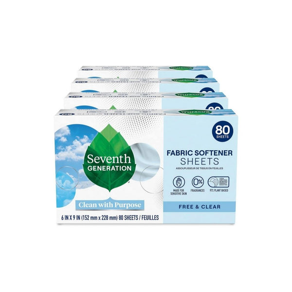 4-Pack Seventh Generation Dryer Sheets
