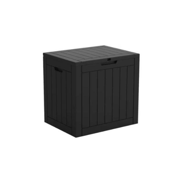 31 Gal. Black Resin Outdoor Storage Deck Box