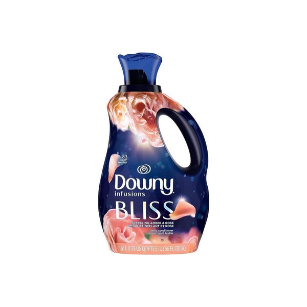 Downy Infusions Laundry Fabric Softener, Bliss, Sparkling Amber & Rose, 56 Fl Oz