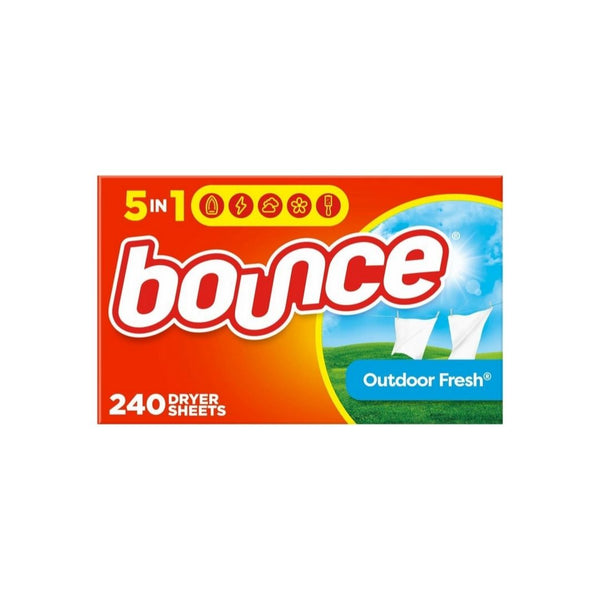 240 Count Bounce Dryer Sheets Laundry Fabric Softener, Outdoor Fresh + Get $5.50 Amazon Credit!