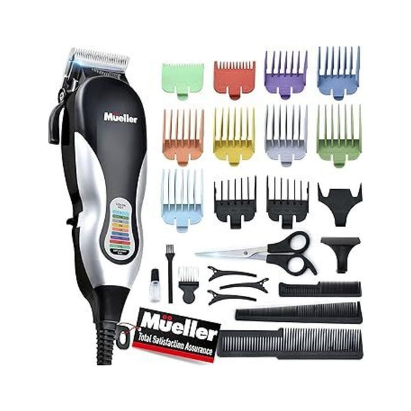 Hair Clipper and Trimmer With 12 Guide Combs