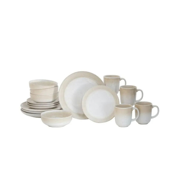 Better Homes & Gardens Sorrell Beige Reactive Stoneware 16 Piece Dinnerware Set