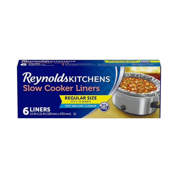 4 Packs Of Reynolds Kitchens Slow Cooker Liners, Regular, 6 Count