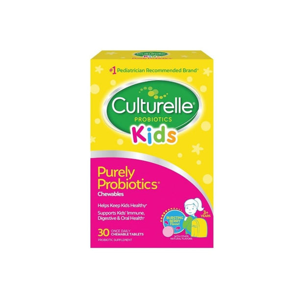 30 Count Culturelle Kids Chewable Daily Probiotic for Kids
