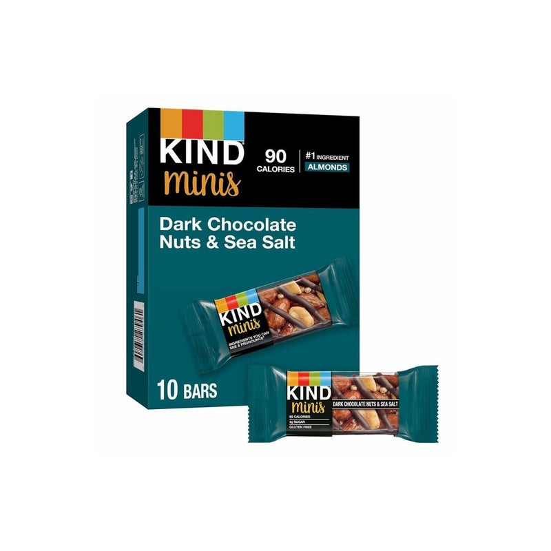 10 Count KIND Minis, Dark Chocolate Nuts & Sea Salt