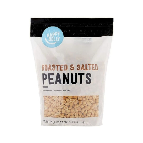 Amazon Brand Happy Belly Roasted and Salted Peanuts (44 ounce)