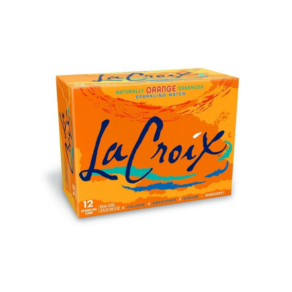 12 Cans of LaCroix Sparkling Water, Orange