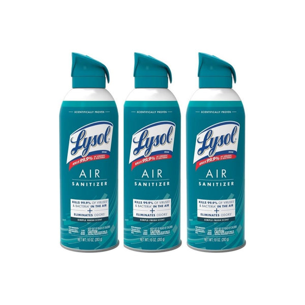 Pack of 3 Lysol Air Sanitizer Spray