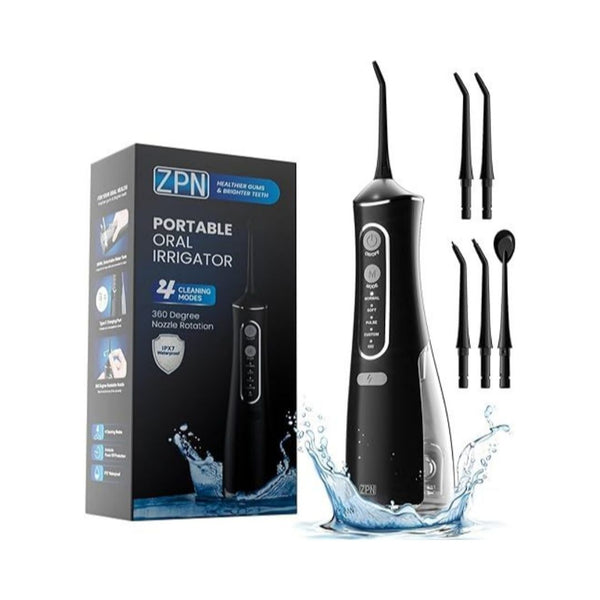 Cordless Water Flosser With 4 Modes And 5 Jet Tips