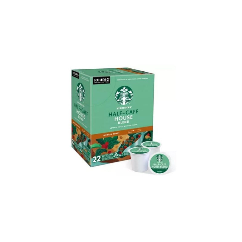 Coffee 22 Starbucks Half-Caff House Blend Coffee K-Cups