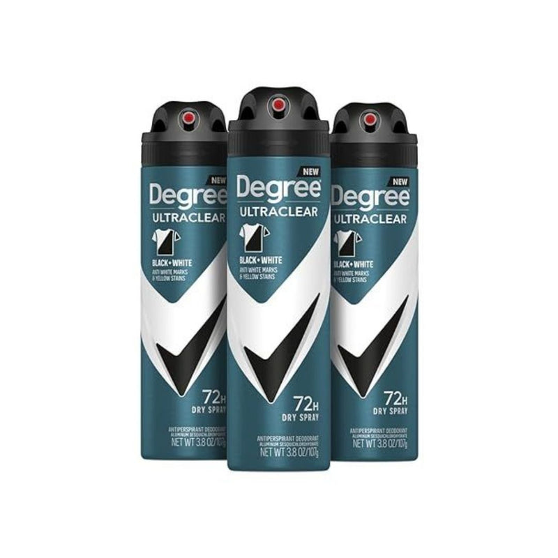 Pack of 3 Degree Men Antiperspirant Deodorant Dry Spray