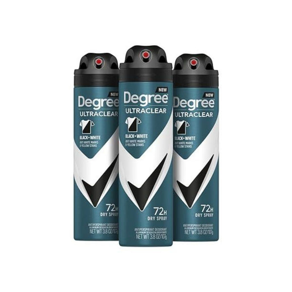 Pack of 3 Degree Men Antiperspirant Deodorant Dry Spray