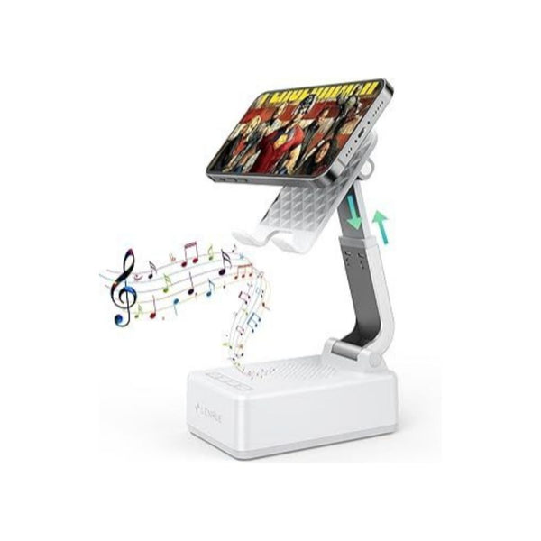 Cell Phone Stand with Wireless Bluetooth Speakers