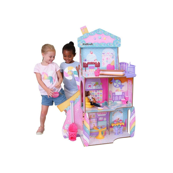 KidKraft Candy Castle Wooden Dollhouse with 28 Accessories