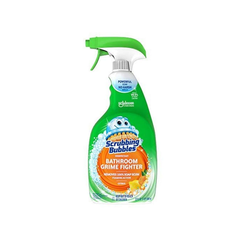 2 Bottles Of 32oz Scrubbing Bubbles Citrus Disinfectant Bathroom Grime Fighter Spray