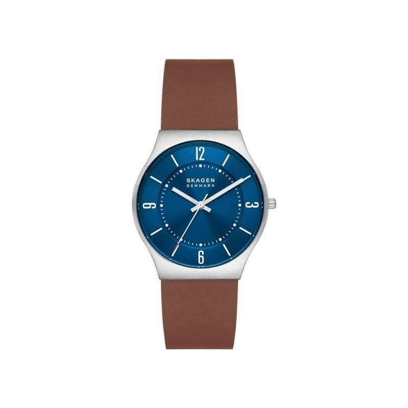 Skagen Men's Leather Band Watch