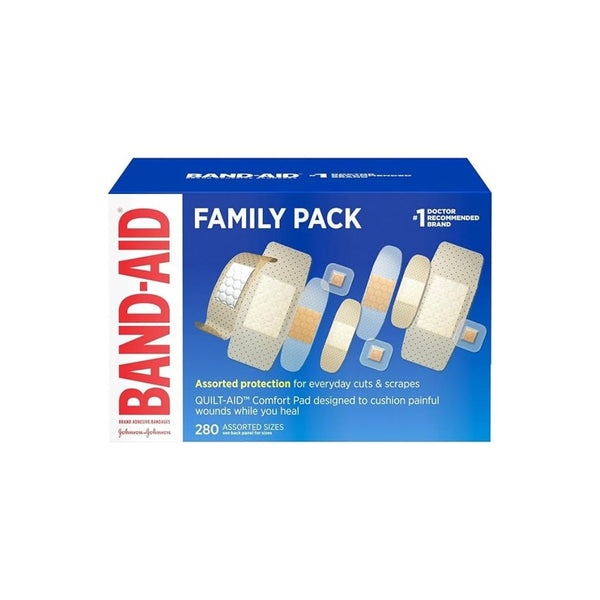 280-Ct Band-Aid Brand Adhesive Bandages Family Variety Pack