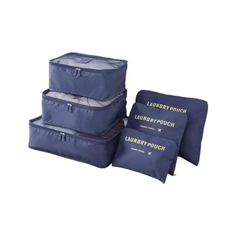 6 Set Travel Luggage Organizer Packing Cubes