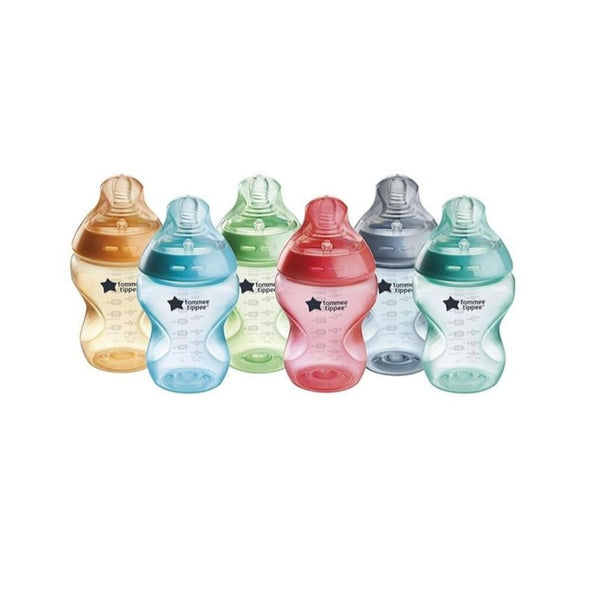 Pack of 6 Tommee Tippee Natural Start Anti-Colic Baby Bottles