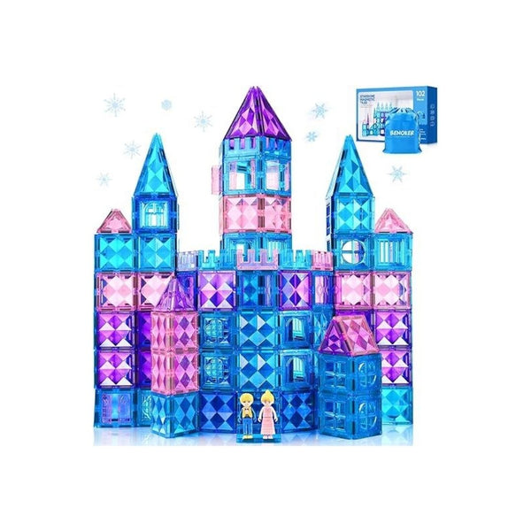 102Pcs Frozen Castle Magnetic Tiles