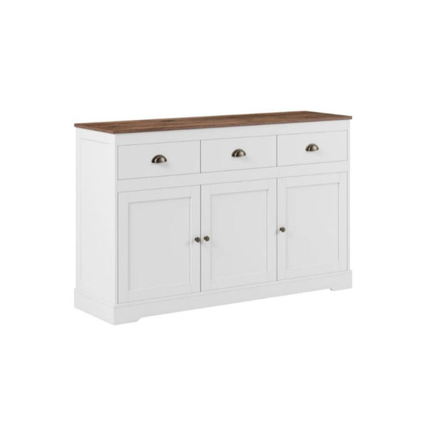 Homfa W Sideboard Buffet Cabinet with 3 Drawers