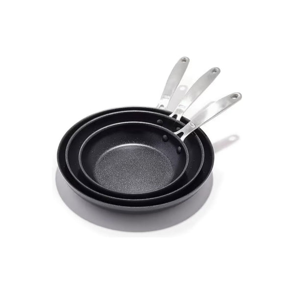 OXO Enhanced 8″, 10″, and 12″ 3 Piece Nonstick Frying Pan Skillet Set