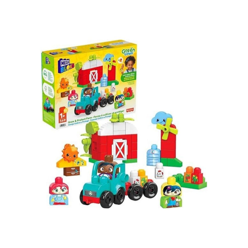 Mega BLOKS Fisher-Price Green Town Sort & Recycle Squad with 51 Pieces
