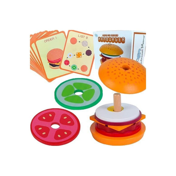 Sequencing Stacker Hamburger Food Sorting Toy