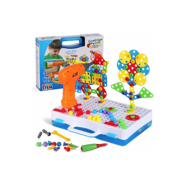 193 Pieces STEM Drill Toys Kit