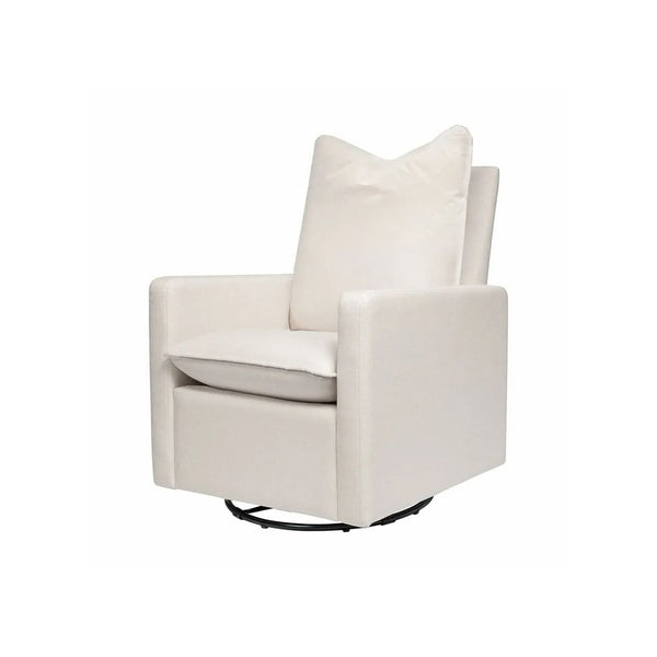 Babyletto Cali Pillowback Swivel Glider in Performance Plastic Cream Eco-Weave