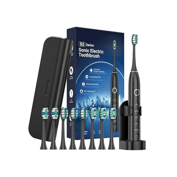Electric Toothbrush with 8 Brush Heads