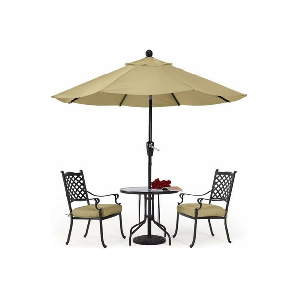 9FT Patio Umbrella with Push Button Tilt and Crank