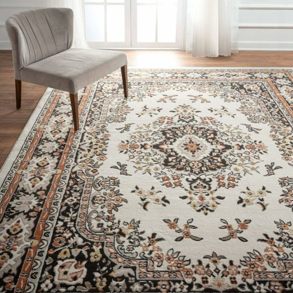 Home Dynamix Premium Sakarya Traditional Medallion Border Area Rug