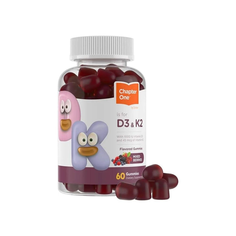 60 Zahler Chapter One Vitamin D3 K2 Gummies