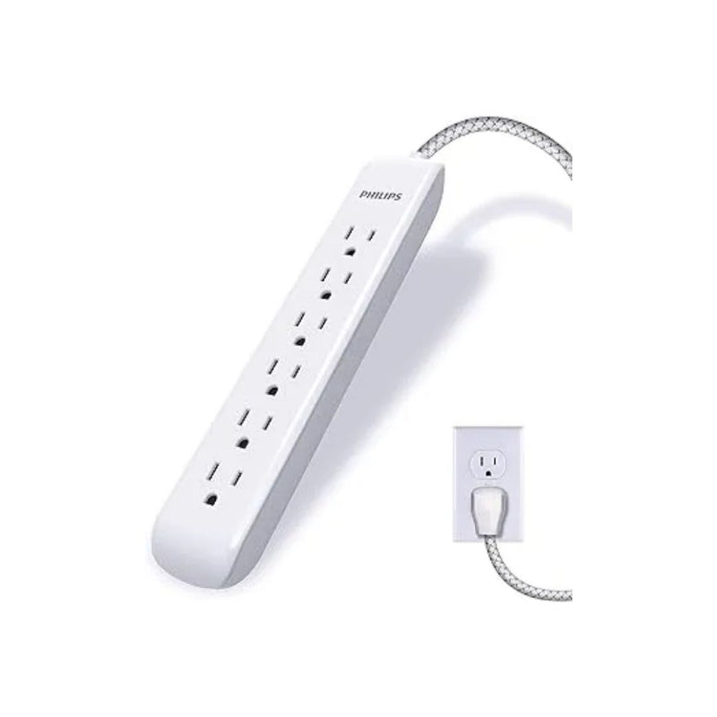 Philips 6 Outlet Surge Protector Power Strip