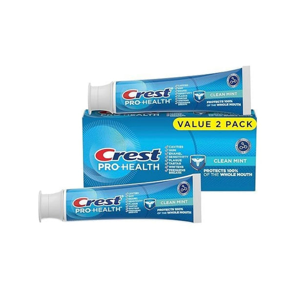 2 Pack Of Crest Pro-Health Clean Mint Toothpaste