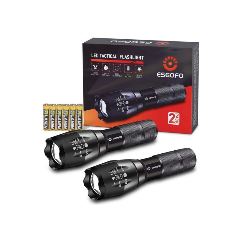 2 Pack Bright Powerful Handheld Flash Lights