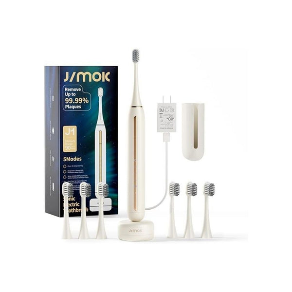Rechargeable Electric Toothbrushes with 6 Brush Heads & Charging Plug