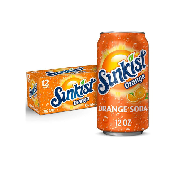 12 Cans Sunkist Orange Soda