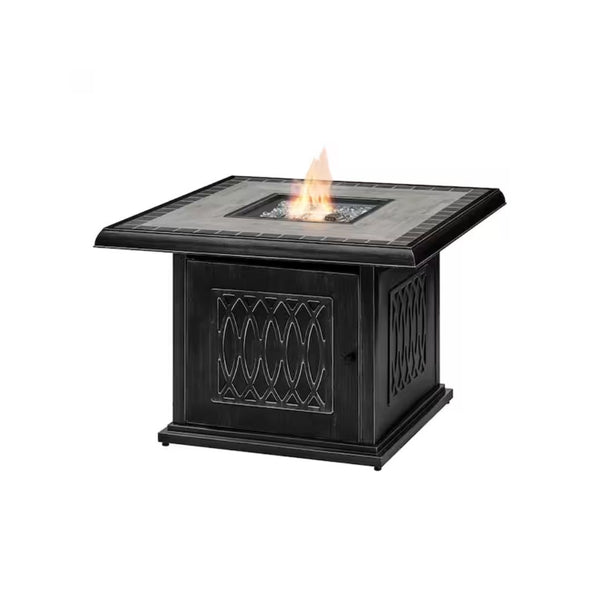 Steel and Aluminum Outdoor Fire Pit Table