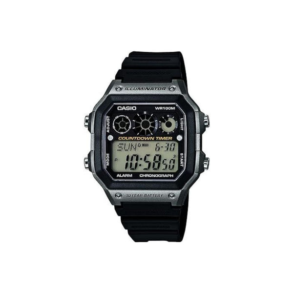 Casio Men's Illuminator Digital Display Quartz Black Watch