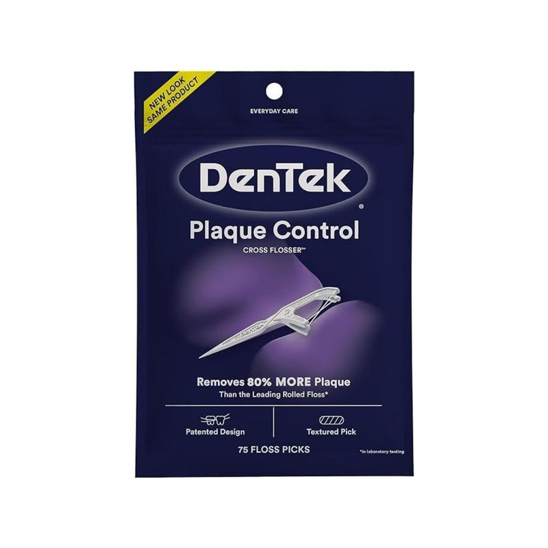 75 Count DenTek Cross Flosser Plaque Control Picks