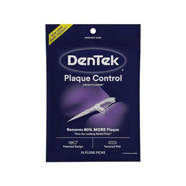 75 Count DenTek Cross Flosser Plaque Control Picks