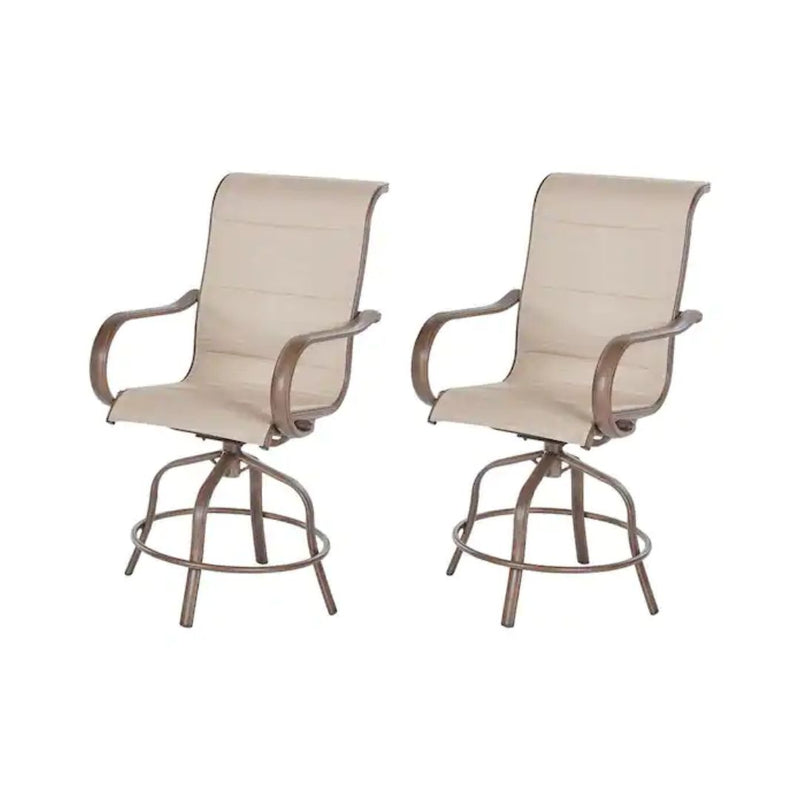 2-Pack Aluminum Outdoor Bar Stool