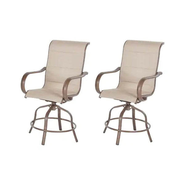 2-Pack Aluminum Outdoor Bar Stool