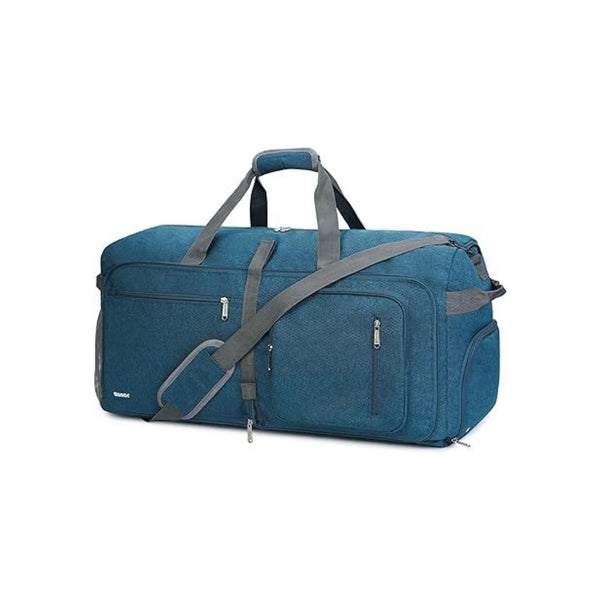 Foldable Duffel Bag 65L with Shoes Compartment