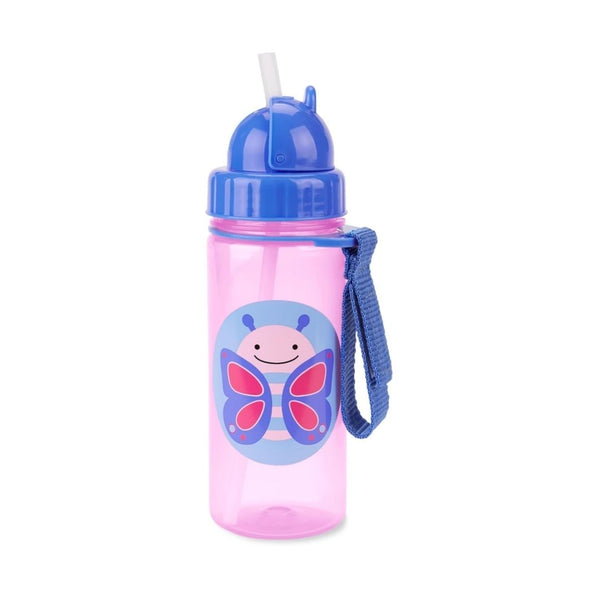 Skip Hop Toddler Sippy Cup with Straw, Zoo Straw Bottle 13 oz