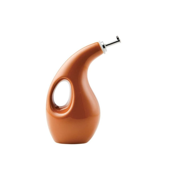 Rachael Ray Ceramic EVOO Oil and Vinegar Dispensing Bottle with Spout, 24 Ounce