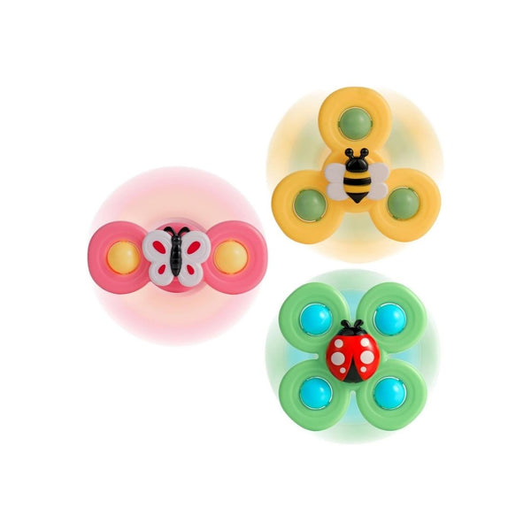 3PCS Suction Cup Spinner Toys for Babies